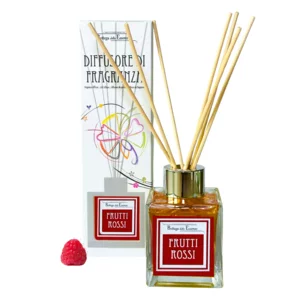 Diffusore di fragranza con bastoncini ai frutti rossi, 100ml