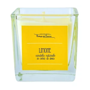 Candela naturale in cera di soia fragranza limone 90g.