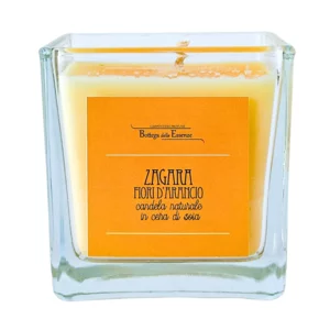 Bougie en cire de soja naturelle parfum fleur d'oranger 200gr.