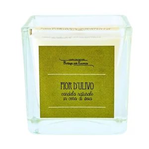 Bougie en cire de soja naturelle au parfum de fleur d'olivier 200gr.