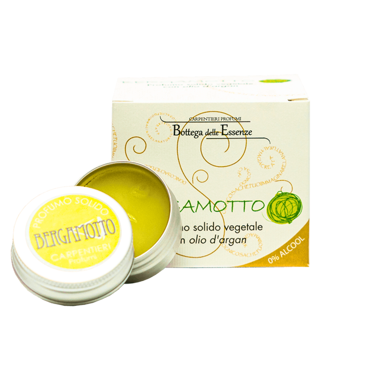 Profumo solido bergamotto, 15ml 