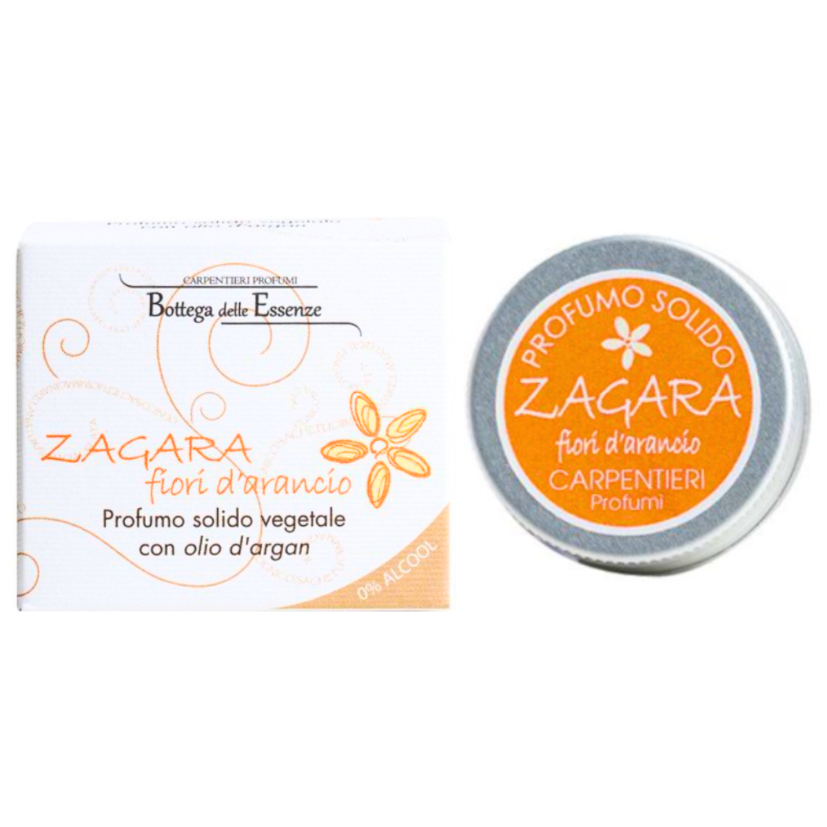 Profumo solido zagara fiori d'arancio, 15ml