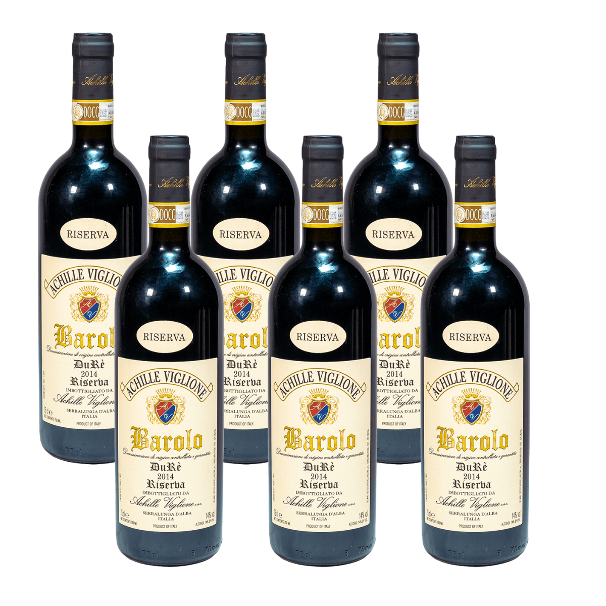 Barolo Riserva Durè 2014 DOCG in cassetta di legno, 14% vol, 6x750ml