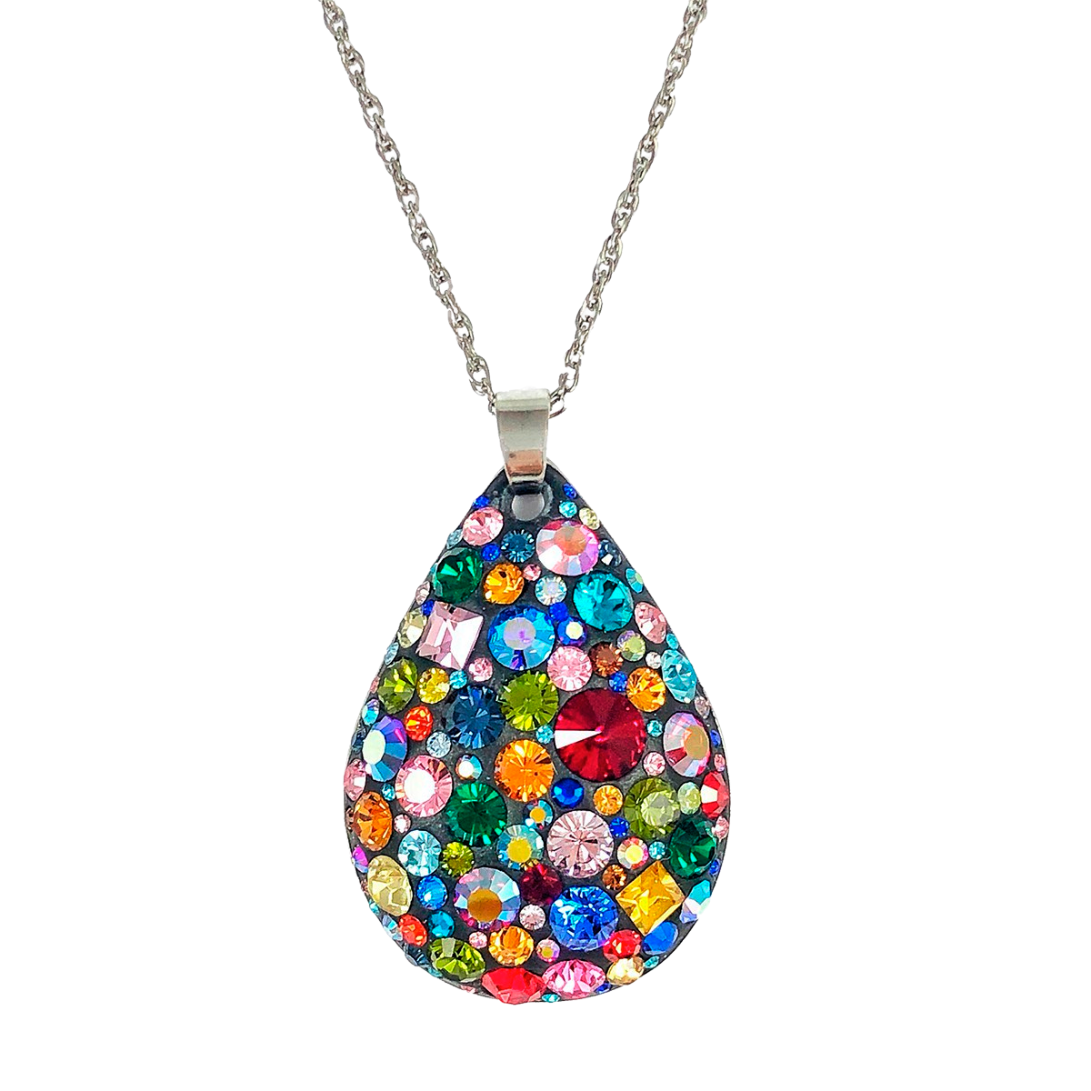 Collana Lunga Con Ciondolo Croce Cristallo Blu: Gioiello Statement Vintage Con Strass Scintillanti, Collana Religiosa Punk Per Donne, Idea Regalo