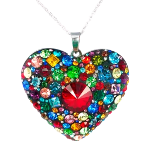 Collana Girocollo Pendente Cuore Grande