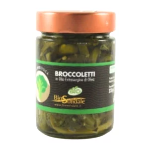 Broccoletti bio in olio extravergine di oliva bio, 300g