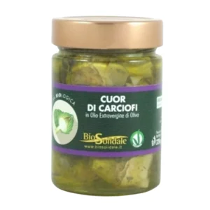 Coeurs d'artichauts bio à l'huile d'olive extra vierge bio, 300g