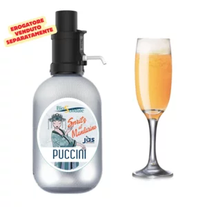 Spritz al mandarino biologico, cocktail alcolico, mini keg 3L