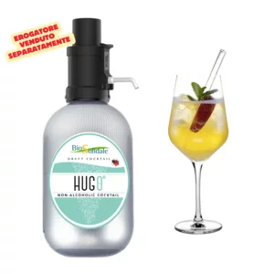 Hugo Zero, cocktail analcolico, mini keg 3L