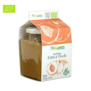 Confiture extra de pêches bio, 220g