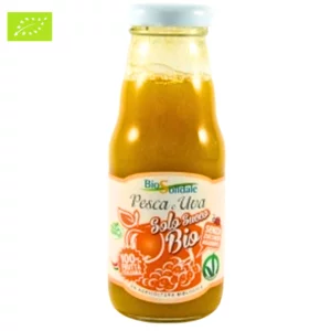 Solo Succo di pesca e uva bio senza zuccheri aggiunti, 200ml