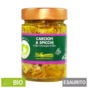 Artichauts bio tranchés à l'huile d'olive extra vierge bio, 300g
