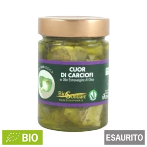 Cuori di carciofi bio in olio extravergine di oliva bio, 300g