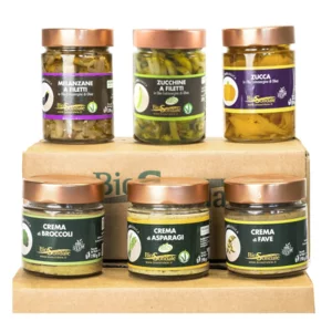 Degustazione salato confezione 3 creme, 3x190g e 3 sottoli 3x320g
