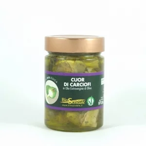Coeurs d'artichauts bio à l'huile d'olive extra vierge bio, 300g