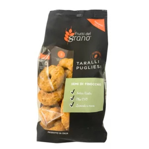 Taralli des Pouilles aux graines de fenouil, 250g