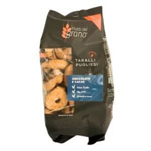 Taralli pugliesi cacao e cioccolato, 250g