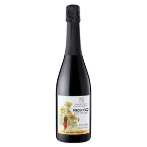 Prosecco Extra Dry Doc Treviso millesimato, fresco e perlage persistente, 0.75L