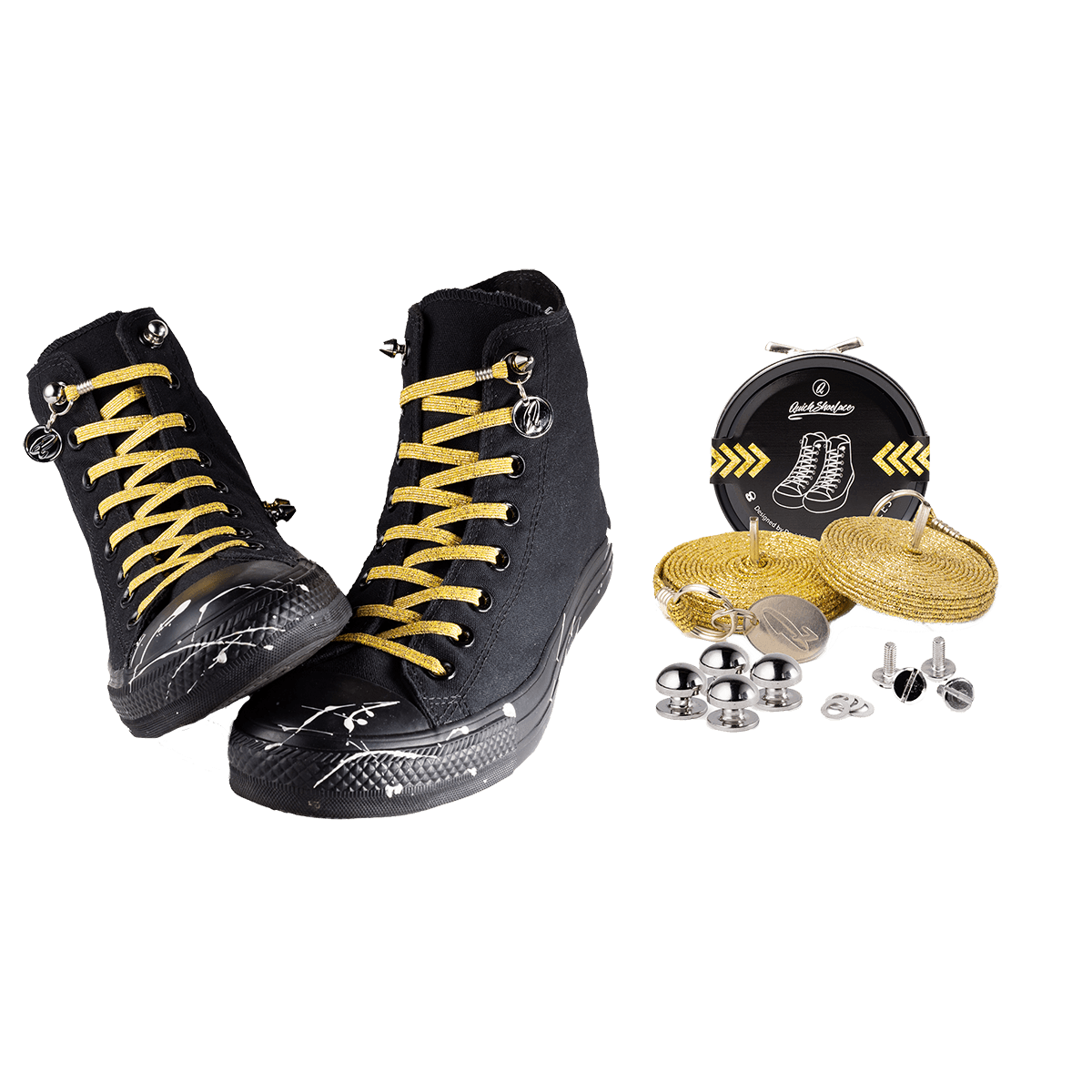 Lacci Quickshoelace, si allacciano con una mano, elastici e universali