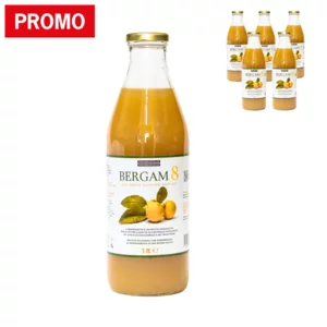 Succo di bergamotto 100% senza zuccheri aggiunti, Bergam8, 6x1L