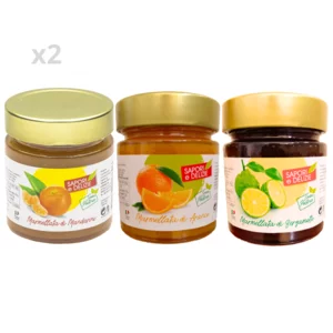 Marmellate di Mandarini, Bergamotto, Arance, 6x270g, Vitamina C