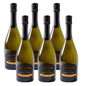 Vino Prosecco Doc extra dry, confezione da 6x750ml