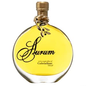 Bouteilles numérotées d'huile d'olive extra vierge Aurum, 100ml