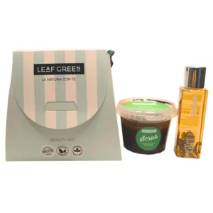 Aromalove, coffret beauté bio, pack panettone contenant 1 gel douche 100ml et un gommage 300g