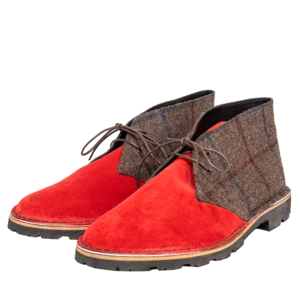 Snualo Desert Boots Schuhe, braun-rot