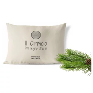 Coussin en pin suisse, Souffle des Dolomites, 30 x 38 cm