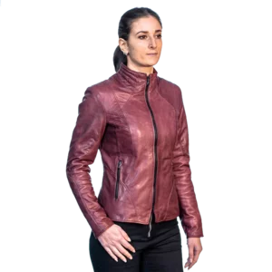 Blouson cuir femme modèle f183