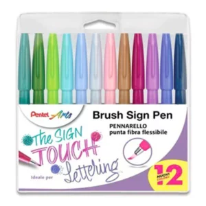Set 12 Touch Brush Sign Pen - New Colors