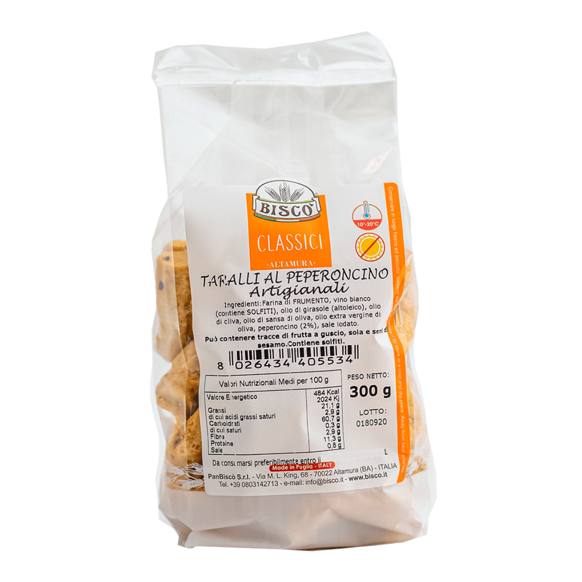 Handgemachte Chili Taralli, 300g