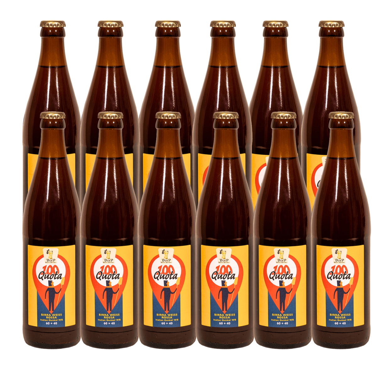 Quota100, birra weiss rossa, Alc. 5,8% ,12x500ml