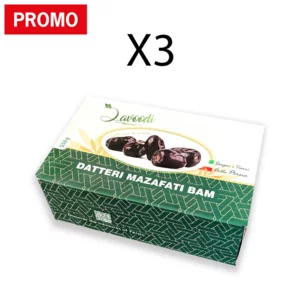 Datteri persiani Mazafati, 3 confezioni da 550g cad.