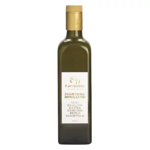 Olio extravergine di oliva, monovarietale, Piantone di Mogliano in bottiglia, 6x750ml