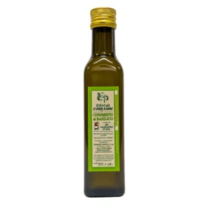 Condimento al basilico a base di olio EVO in bottiglia, 4x250ml