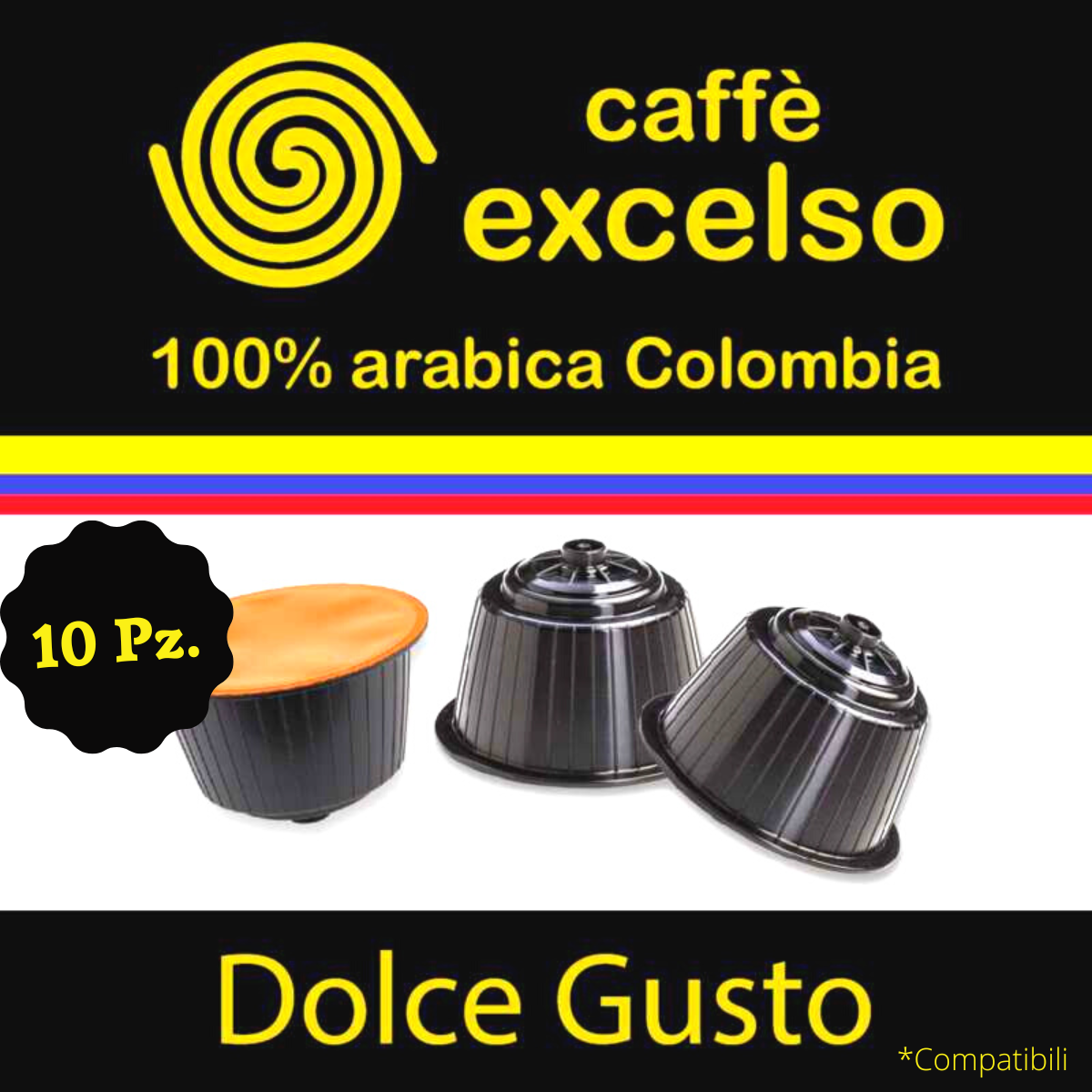 Capsule compatibili Dolce Gusto, Caffè Excelso Colombia 100