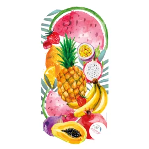Telo mare All Fruits, in ultra microfibra, 190x90cm