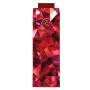 Telo mare No Wind Crystal Red, in ultra microfibra, per lettino da spiaggia, 75x210cm