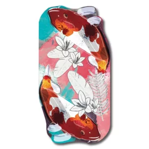 Telo mare Koy_Fish,  in microfibra antisabbia, 39x30cm
