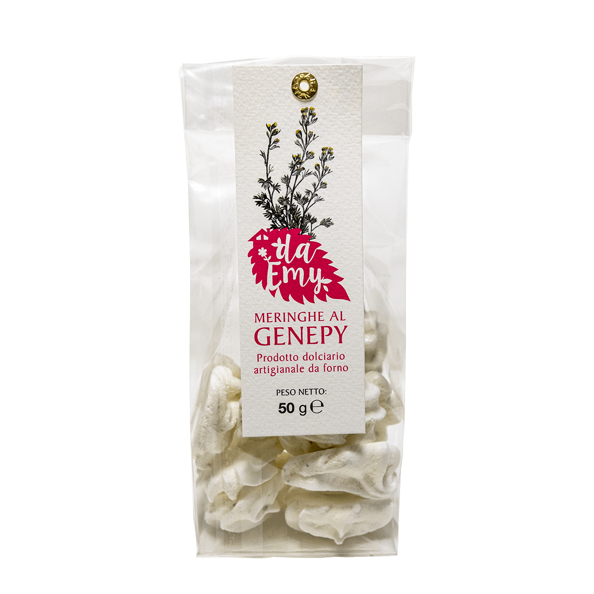 Meringhe con génépy di nostra produzione, 50g