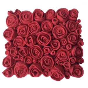 Cuscino Nombreuses Roses Quadrato