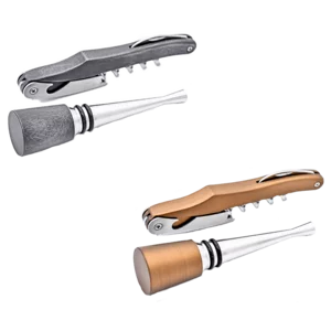 Set cavatappi professionale Dolphin + stopper linea Metallum 
