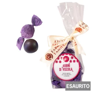 Rubini di visciola - Cioccolatini al vino e visciole, 70g