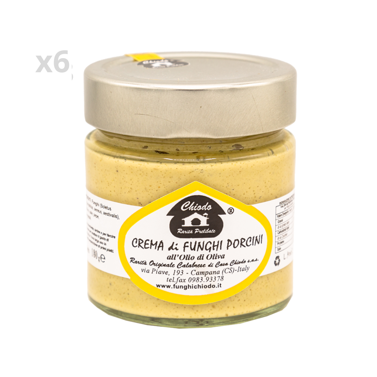 Crema di funghi porcini, 6x180g