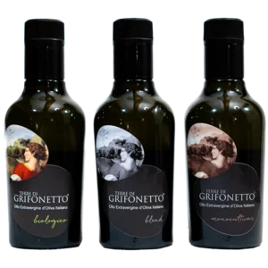Terre di Grifonetto Natives Olivenöl Extra Verkostungsbox, 3x250ml