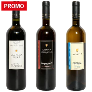 Selezione 3 bottiglie, Lacrima Nera + Donna Marianna + Sestio