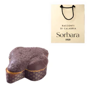 Cioccolatosa colomba pasquale con crema alle nocciole 24% e cioccolato fondente 52%, 750g