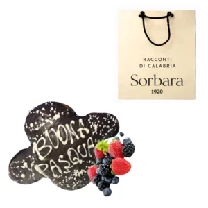 Colomba pasquale artigianale ai frutti rossi e cioccolato bianco, 750g